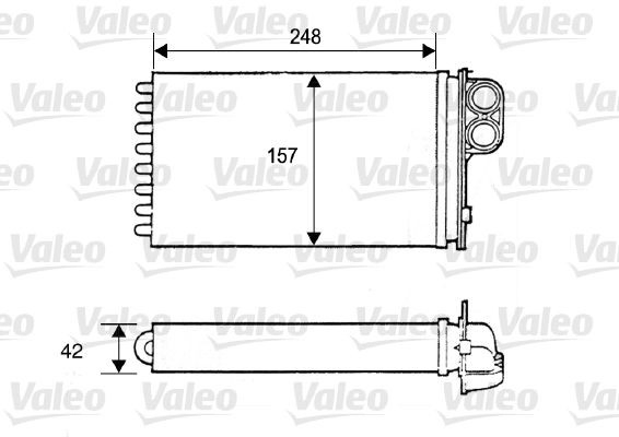 Купити Радіатор пічки Peugeot 406  8B