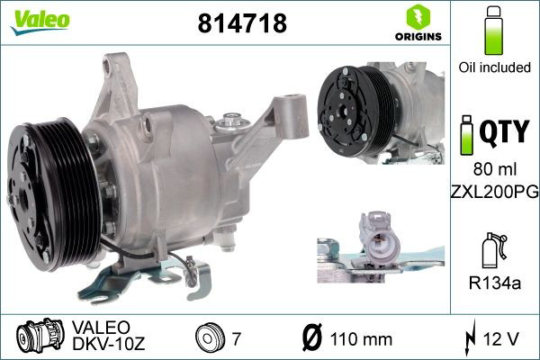 Компресор кондиціонера 814718 VALEO