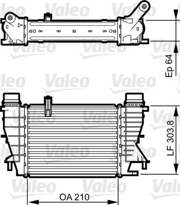 818251 VALEO Охолоджувач наддувочного повітря