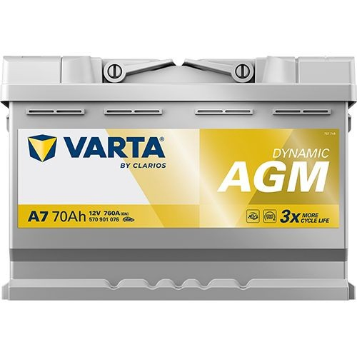Батарея акумуляторна Varta 570901076K262 ціна, від 190.38 USD
