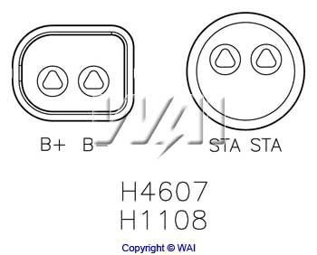 Реле зарядки генератора WAI H1108 ціна, від 79.64 USD