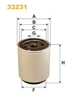 Фільтр тонкого очищення палива WIX 33231 ціна, від 31.31 USD