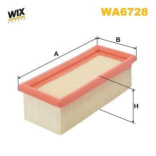 WA6728 WIX Повітряний фільтр двигуна