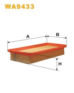 WA9433 WIX Повітряний фільтр двигуна