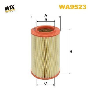 WA9523 WIX Повітряний фільтр двигуна