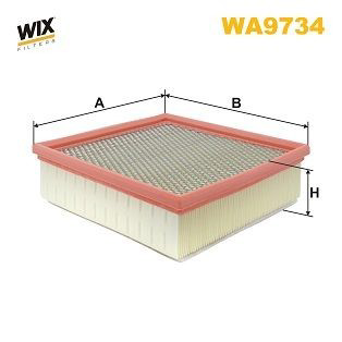 WA9734 WIX Повітряний фільтр двигуна