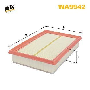 WA9942 WIX Повітряний фільтр двигуна