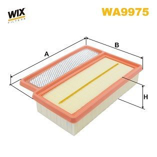 WA9975 WIX Повітряний фільтр двигуна