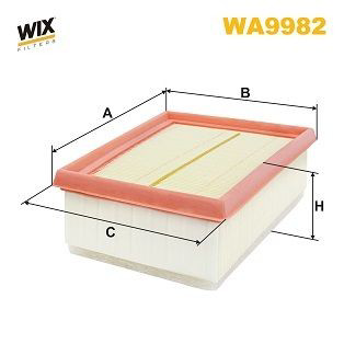 WA9982 WIX Повітряний фільтр двигуна