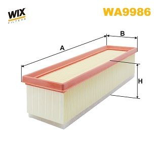 WA9986 WIX Повітряний фільтр двигуна