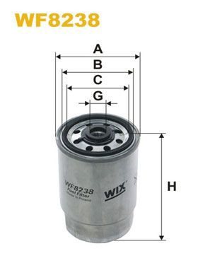 WF8238 WIX Фільтр палива