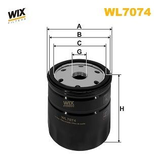 WL7074 WIX Фільтр масла