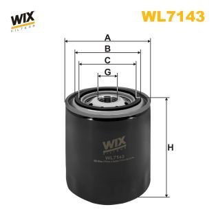 WL7143 WIX Фільтр масла