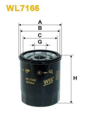 WL7166 WIX Фільтр масла