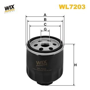 WL7203 WIX Фільтр масла