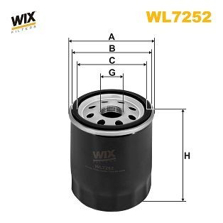 WL7252 WIX Фільтр масла
