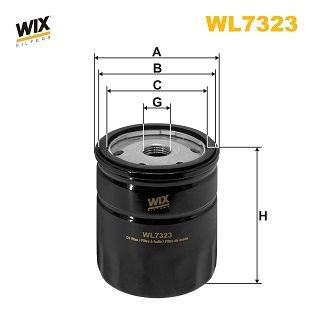 WL7323 WIX Фільтр масла