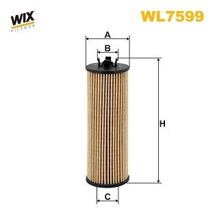 WL7599 WIX Фільтр масла