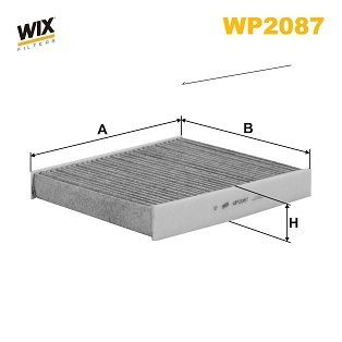 WP2087 WIX Внутрішньосалонний фільтр