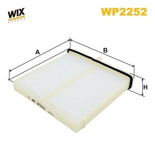 WP2252 WIX Внутрішньосалонний фільтр