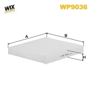 WP9036 WIX Внутрішньосалонний фільтр