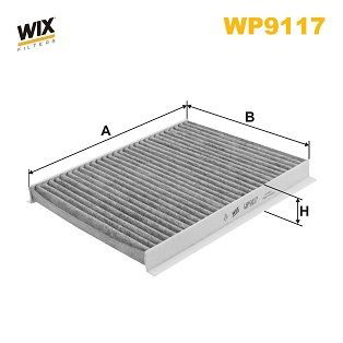 WP9117 WIX Внутрішньосалонний фільтр