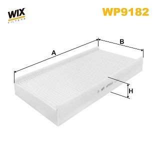 WP9182 WIX Внутрішньосалонний фільтр