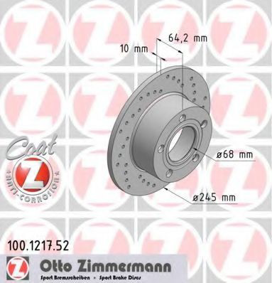 100121752 Zimmermann Дискові гальма