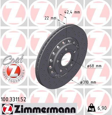 100331152 Zimmermann Дискові гальма