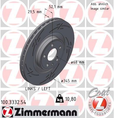 100333254 Zimmermann Гальмо дискове переднє