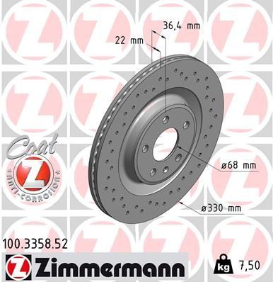 Задні дискові гальма Zimmermann 100335852 ціна, від 100.05 USD