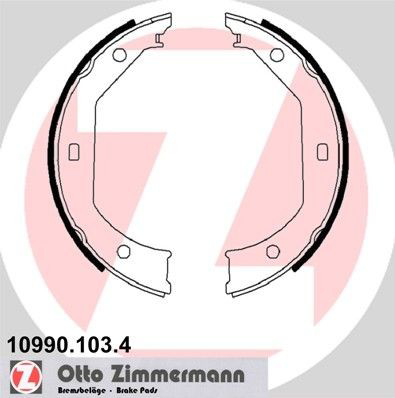 109901034 Zimmermann Гальмівні колодки ручника