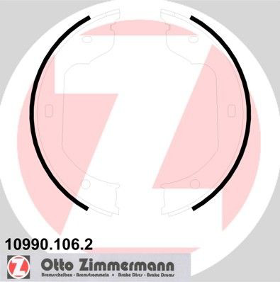 109901062 Zimmermann Гальмівні колодки ручника