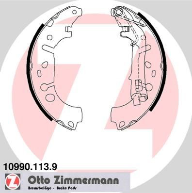 109901139 Zimmermann Колодки гальмівні задні, барабанні