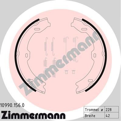 109901560 Zimmermann Гальмівні колодки ручника