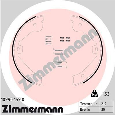 109901590 Zimmermann Гальмівні колодки ручника