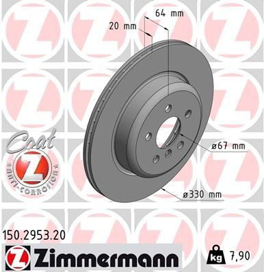 Гальмівні диски 150295320 Zimmermann
