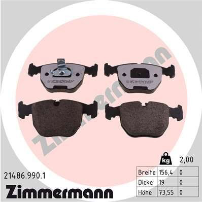 Тормозні колодки Zimmermann 214869901