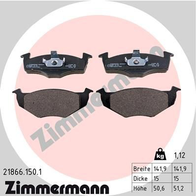218661501 Zimmermann Передні гальмівні колодки