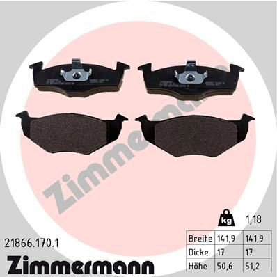 Тормозні колодки Zimmermann 218661701