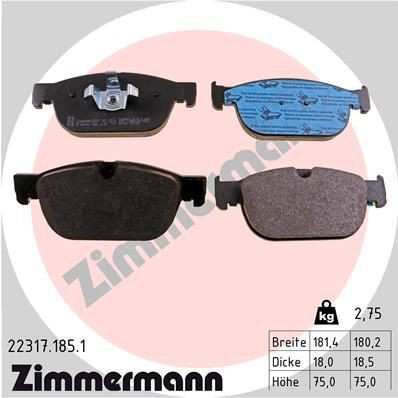 Тормозні колодки Zimmermann 223171851