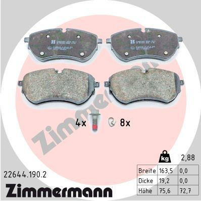 226441902 Zimmermann Передні гальмівні колодки