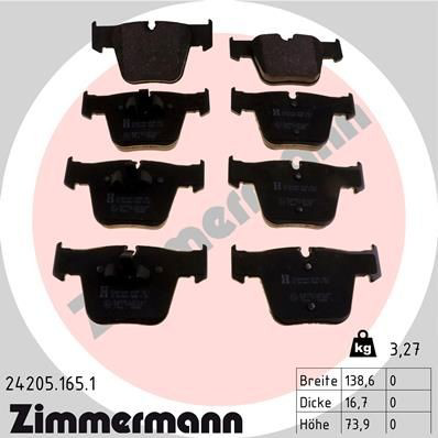 Тормозні колодки Zimmermann 242051651