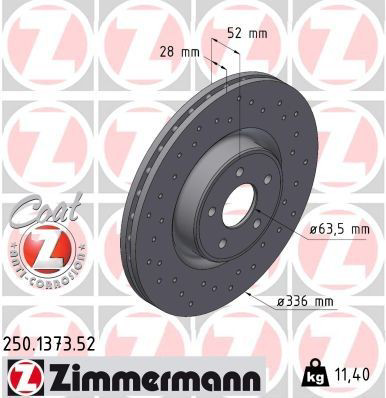 250137352 Zimmermann Гальмо дискове переднє