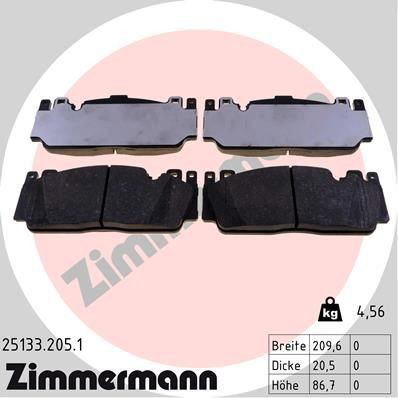 Тормозні колодки Zimmermann 251332051