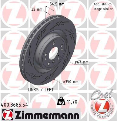 400368554 Zimmermann Гальмо дискове переднє