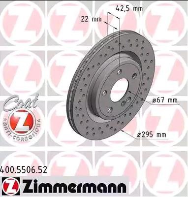 Задні дискові гальма Zimmermann 400550652 ціна, від 64.44 USD