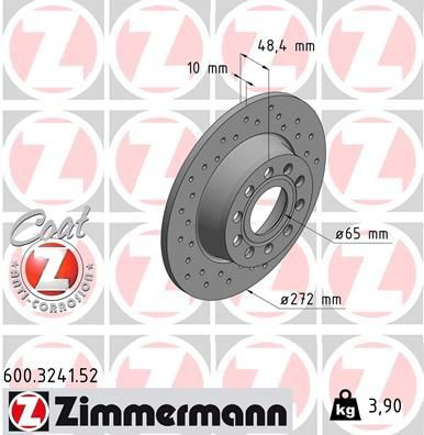Задні дискові гальма Zimmermann 600324152 ціна, від 27.78 USD