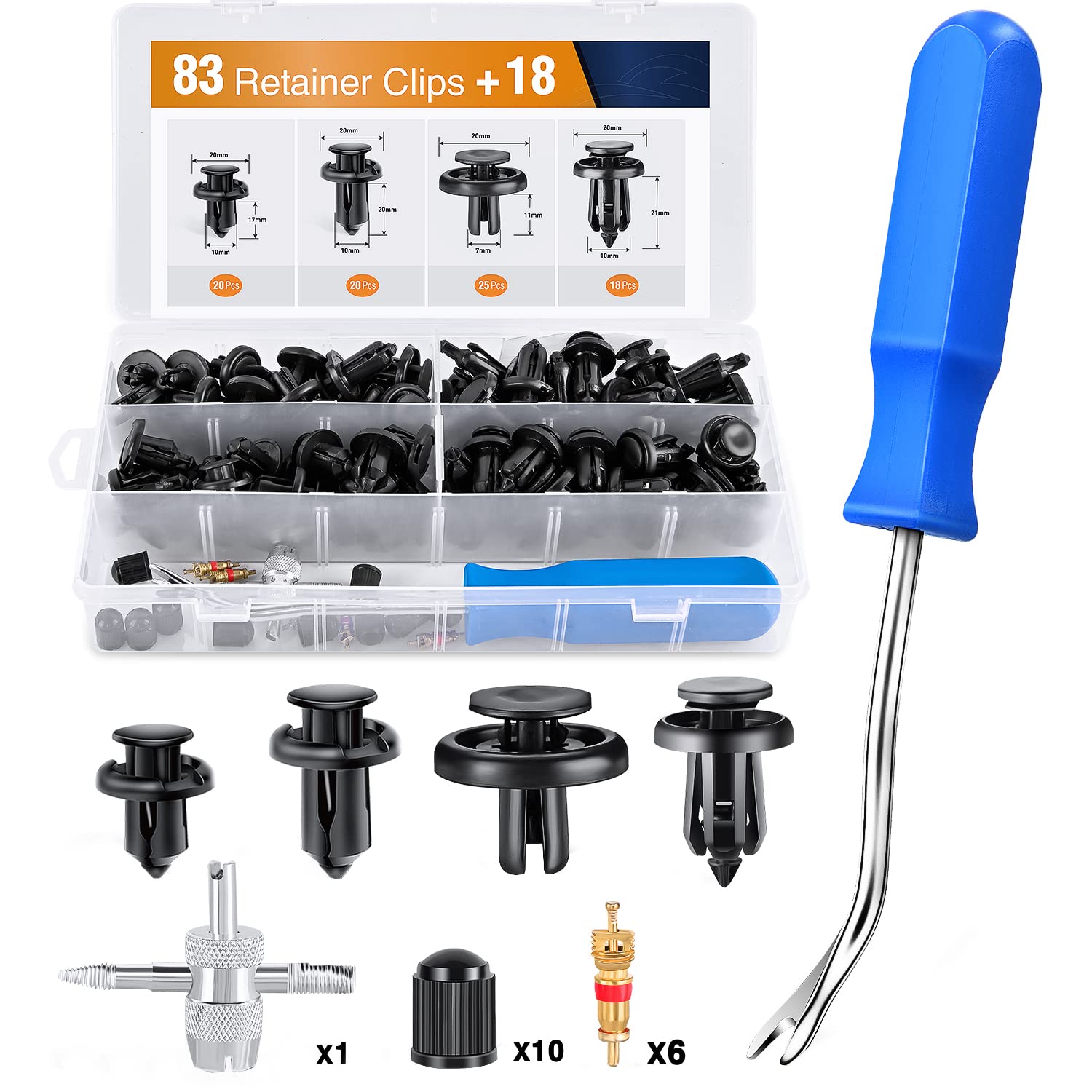 Кліп кріплення решітки радіатора охолодження Starklips 3845 ціна, від 0.65 USD