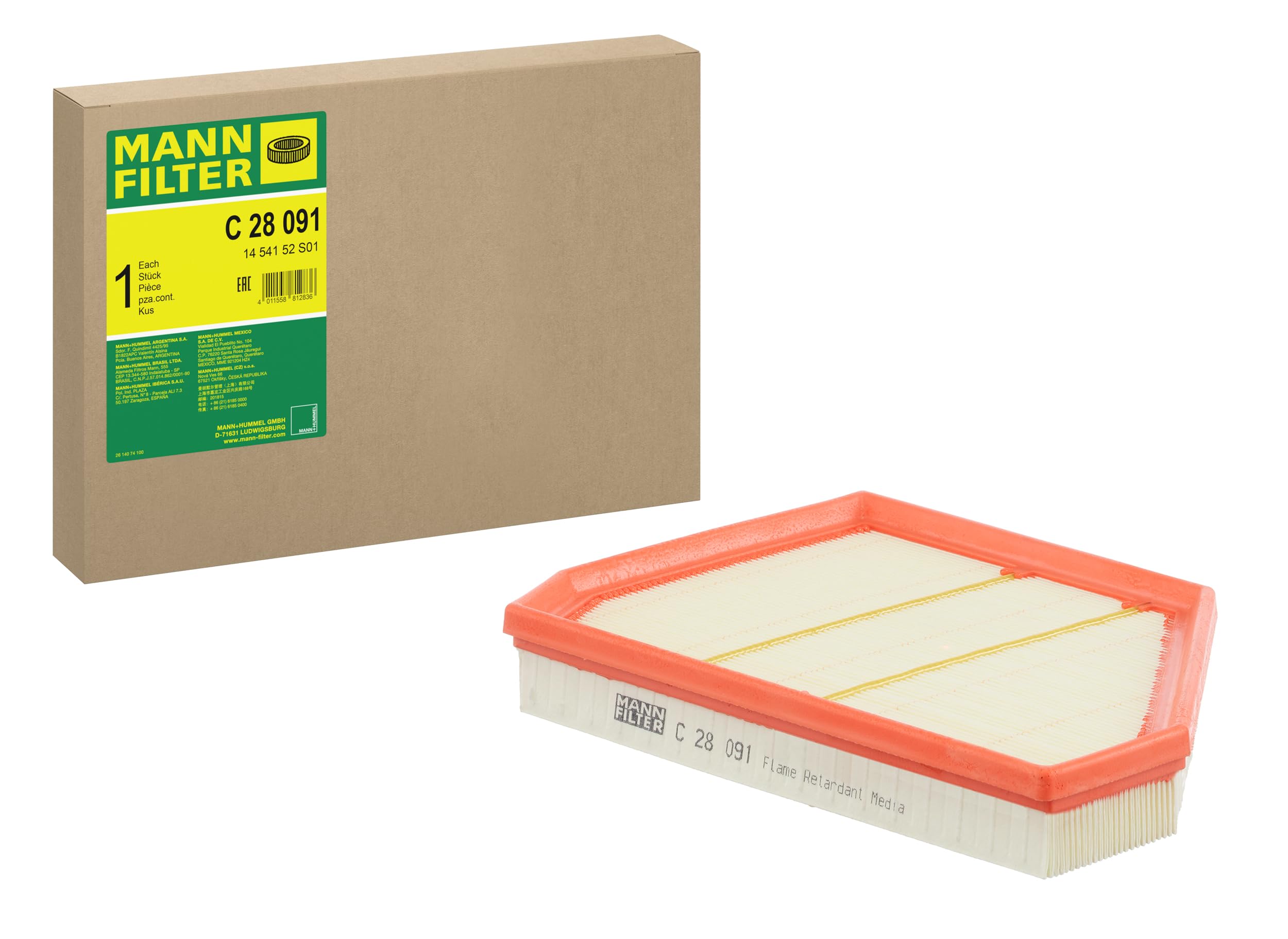 C28091 Mann-Filter Повітряний фільтр двигуна